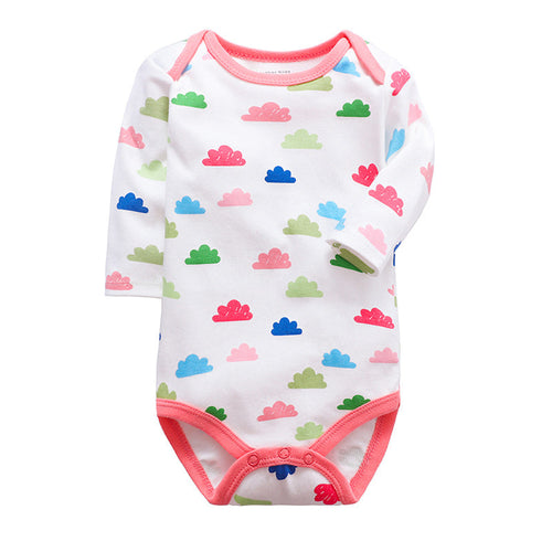 Cotton One-piece Long Sleeve Triangle Romper