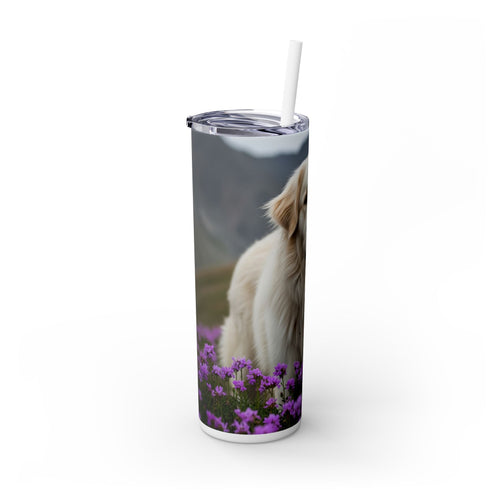 Skinny Tumbler with Straw – 20 oz Stainless Steel Cup