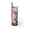 Skinny Tumbler with Straw – 20 oz Stainless Steel Cup