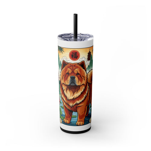 Skinny Tumbler with Straw – 20 oz Stainless Steel Cup