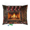 Dachshund Holiday Fireplace Pet Bed