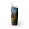 Skinny Tumbler with Straw – 20 oz Stainless Steel Cup