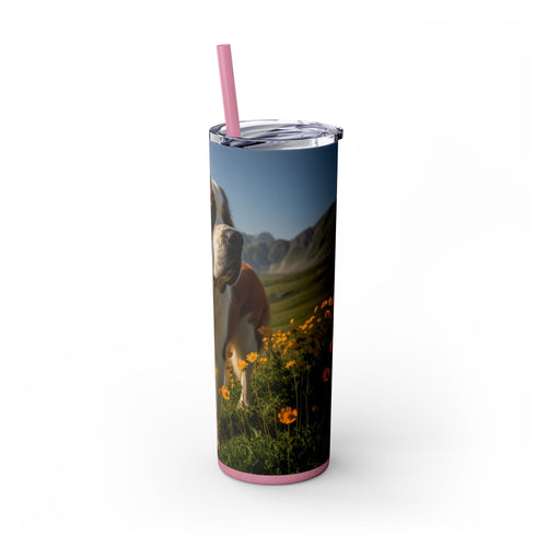 Skinny Tumbler with Straw – 20 oz Stainless Steel Cup