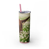 Skinny Tumbler with Straw – 20 oz Stainless Steel Cup