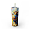 Skinny Tumbler with Straw – 20 oz Stainless Steel Cup
