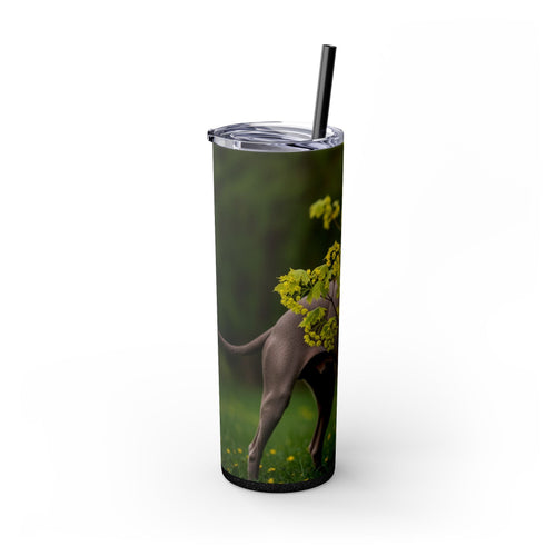 Skinny Tumbler with Straw – 20 oz Stainless Steel Cup
