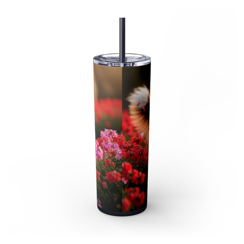 Skinny Tumbler with Straw – 20 oz Stainless Steel Cup