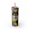 Skinny Tumbler with Straw – 20 oz Stainless Steel Cup