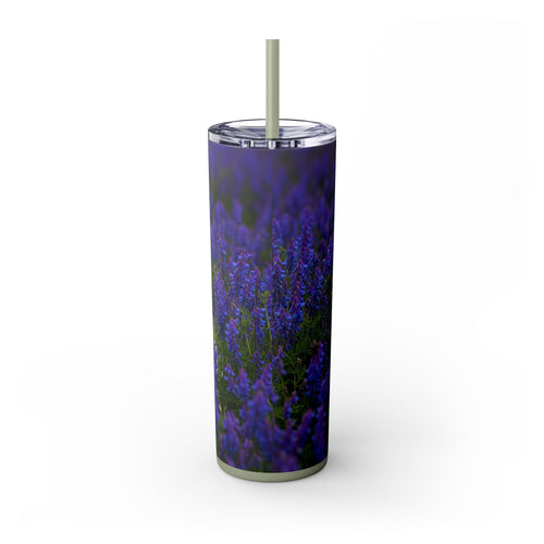 Skinny Tumbler with Straw – 20 oz Stainless Steel Cup