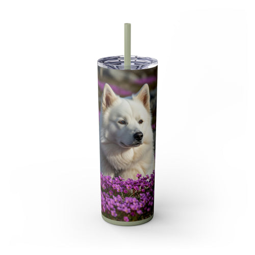 Skinny Tumbler with Straw – 20 oz Stainless Steel Cup