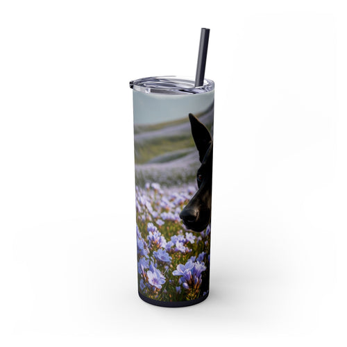 Skinny Tumbler with Straw – 20 oz Stainless Steel Cup