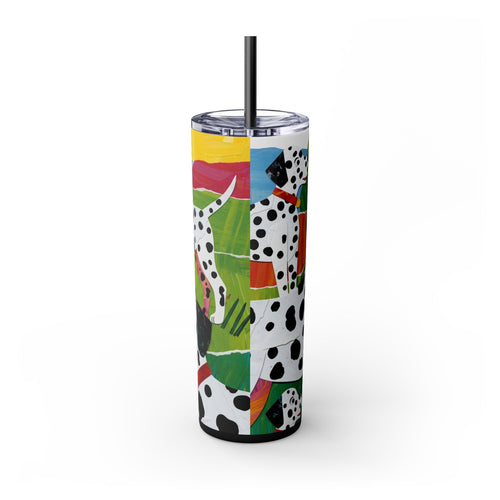 Skinny Tumbler with Straw – 20 oz Stainless Steel Cup