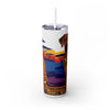 Skinny Tumbler with Straw – 20 oz Stainless Steel Cup
