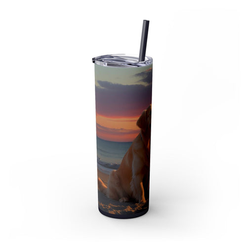 Skinny Tumbler with Straw – 20 oz Stainless Steel Cup