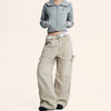 Womens Versatile Retro American-style Workwear Denim Jeans