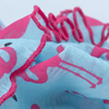 Blue Flamingo Ruffle Dog Dress
