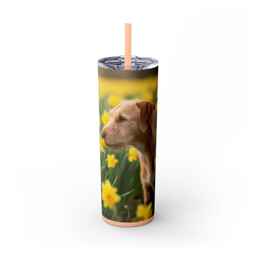 Skinny Tumbler with Straw – 20 oz Stainless Steel Cup
