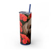 Skinny Tumbler with Straw – 20 oz Stainless Steel Cup