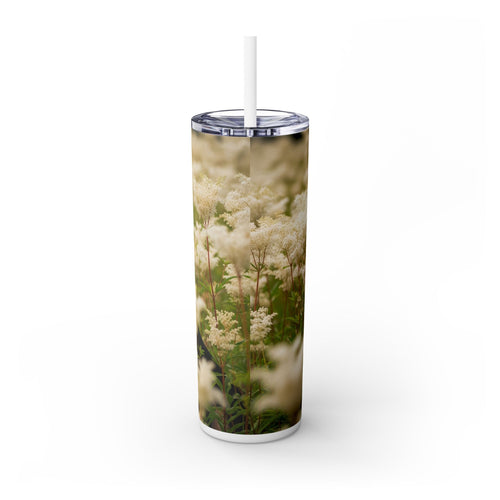 Skinny Tumbler with Straw – 20 oz Stainless Steel Cup