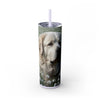 Skinny Tumbler with Straw – 20 oz Stainless Steel Cup