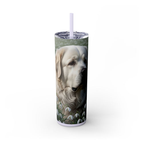 Skinny Tumbler with Straw – 20 oz Stainless Steel Cup