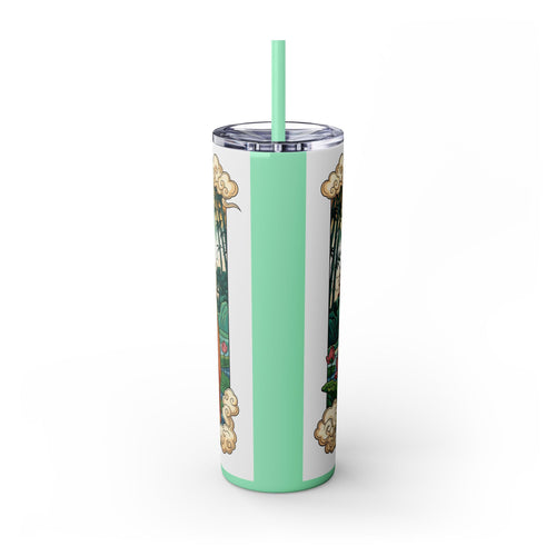Skinny Tumbler with Straw – 20 oz Stainless Steel Cup