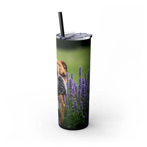Skinny Tumbler with Straw – 20 oz Stainless Steel Cup
