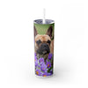 Skinny Tumbler with Straw – 20 oz Stainless Steel Cup