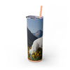 Skinny Tumbler with Straw – 20 oz Stainless Steel Cup