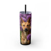 Skinny Tumbler with Straw – 20 oz Stainless Steel Cup