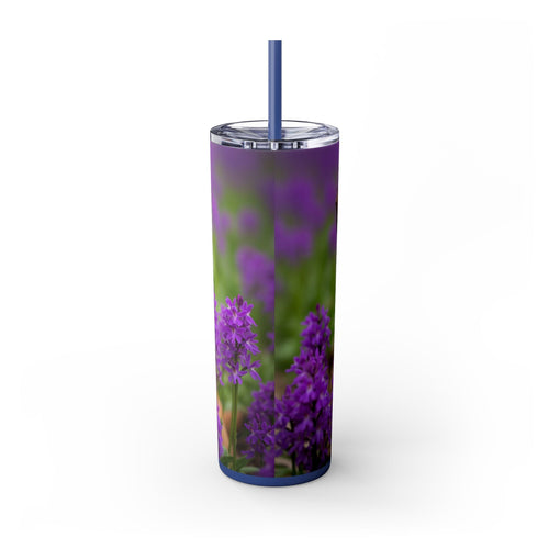 Skinny Tumbler with Straw – 20 oz Stainless Steel Cup