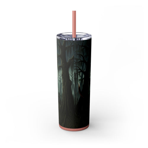 Skinny Tumbler with Straw – 20 oz Stainless Steel Cup