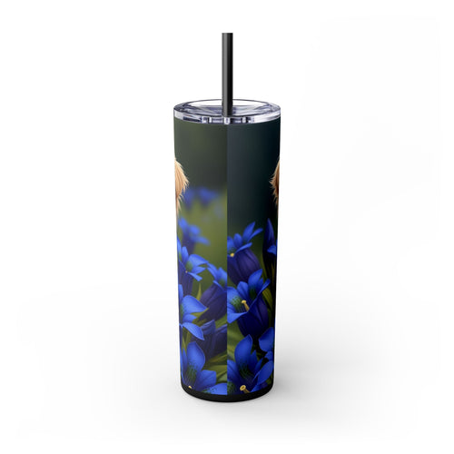 Skinny Tumbler with Straw – 20 oz Stainless Steel Cup