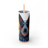 Skinny Tumbler with Straw – 20 oz Stainless Steel Cup