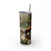 Skinny Tumbler with Straw – 20 oz Stainless Steel Cup