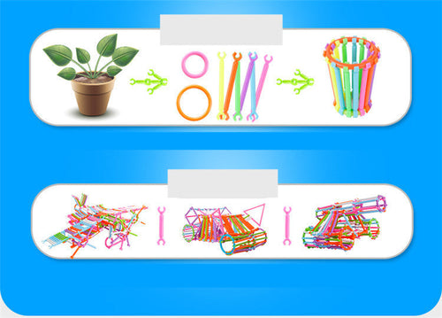 Children's Plastic Assembling Intelligence Stick
