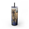 Skinny Tumbler with Straw – 20 oz Stainless Steel Cup