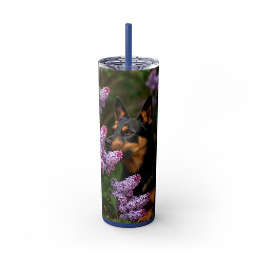 Skinny Tumbler with Straw – 20 oz Stainless Steel Cup