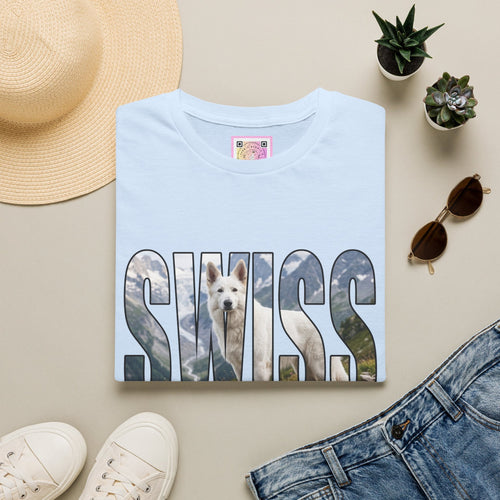 White Swiss Mountain Dog Tee Shirt