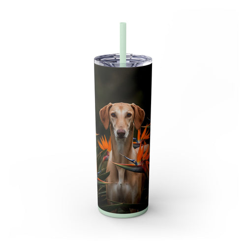 Skinny Tumbler with Straw – 20 oz Stainless Steel Cup
