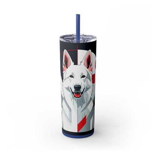 Skinny Tumbler with Straw – 20 oz Stainless Steel Cup