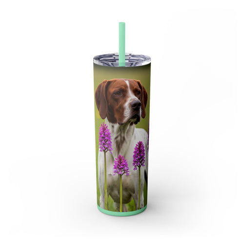 Skinny Tumbler with Straw – 20 oz Stainless Steel Cup