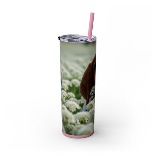 Skinny Tumbler with Straw – 20 oz Stainless Steel Cup