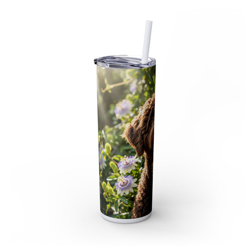 Skinny Tumbler with Straw – 20 oz Stainless Steel Cup