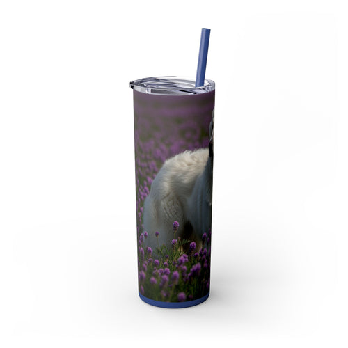 Skinny Tumbler with Straw – 20 oz Stainless Steel Cup