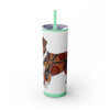 Skinny Tumbler with Straw – 20 oz Stainless Steel Cup