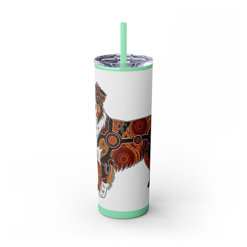 Skinny Tumbler with Straw – 20 oz Stainless Steel Cup