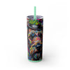 Skinny Tumbler with Straw – 20 oz Stainless Steel Cup