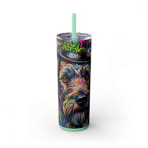 Skinny Tumbler with Straw – 20 oz Stainless Steel Cup
