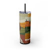 Skinny Tumbler with Straw – 20 oz Stainless Steel Cup